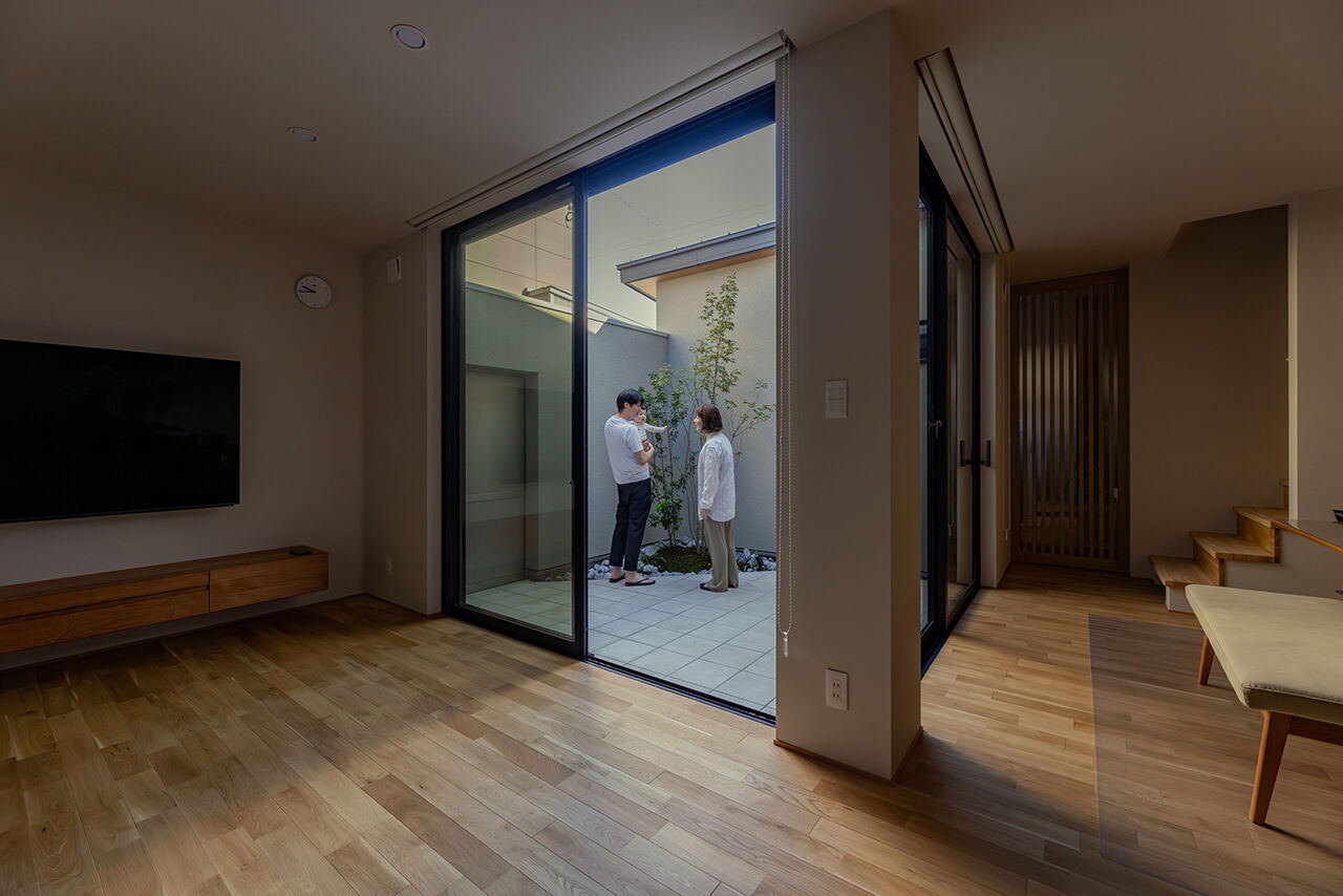 山下ホーム 【富山市/29.2坪/2000万円台】プライベートな中庭テラスで家族の絆が深まる家の建築実例画像7