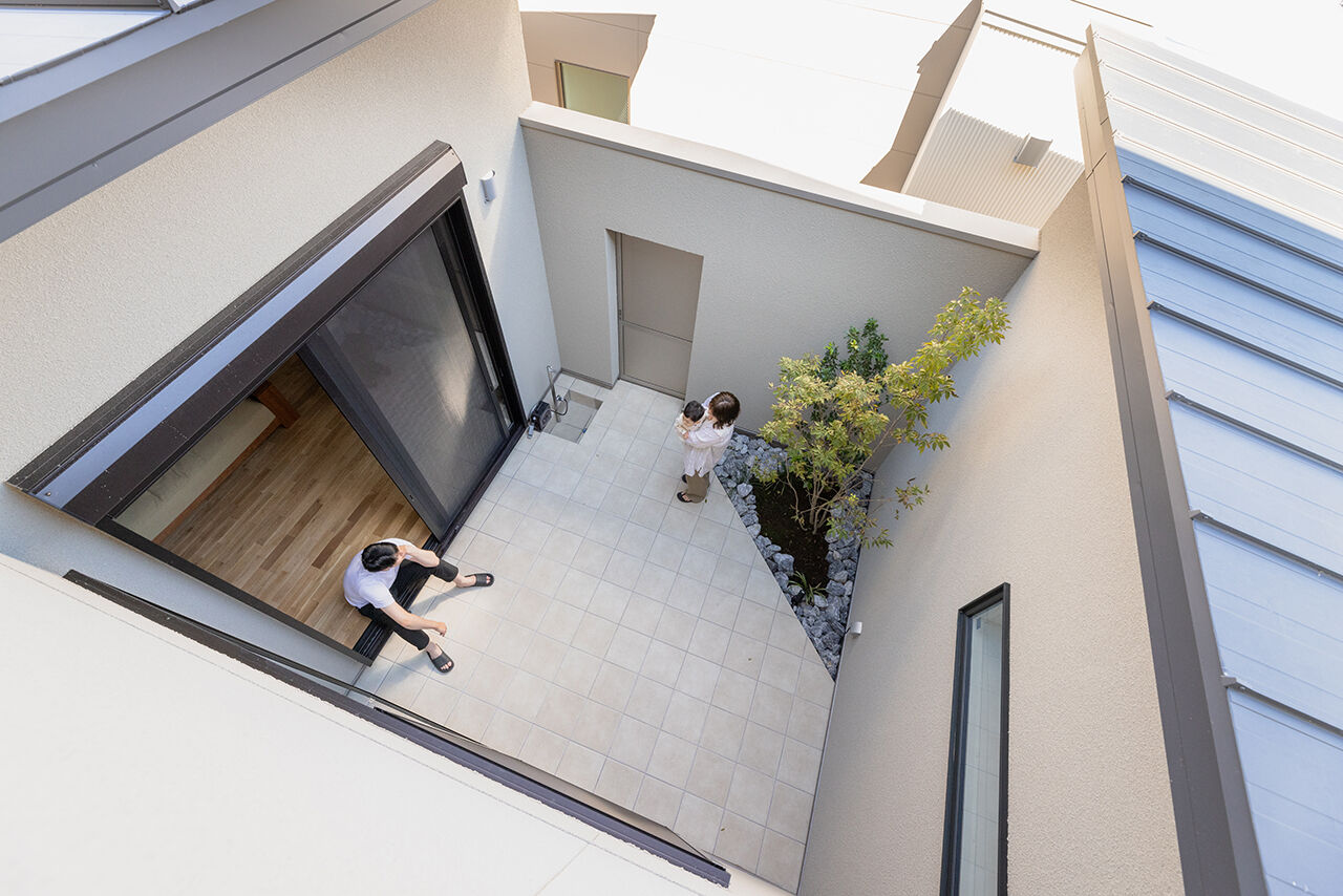 山下ホーム 【富山市/29.2坪/2000万円台】プライベートな中庭テラスで家族の絆が深まる家の建築実例画像8