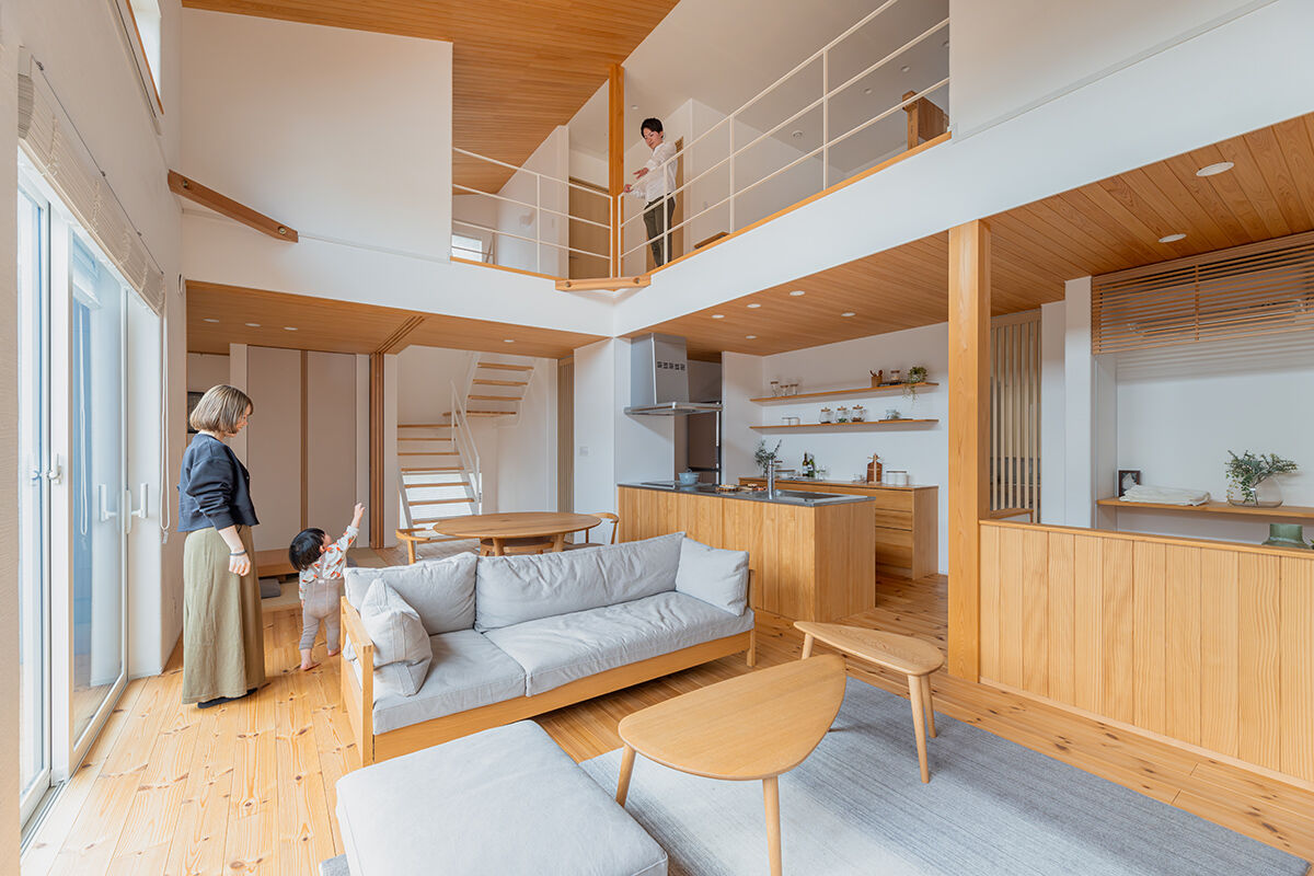 山下ホーム 【富山市/42.6坪/吹き抜け】家族の時間と一人の時間、両方をバランスよく満喫する住まいの建築実例画像2