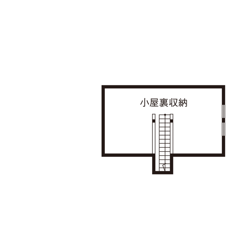 木のぬくもりアシストホーム 【3000万円台/平屋/間取り図有/国産ひのき】LDKを囲んだ回遊動線にこだわった、生活しやすい自然素材の家の間取り図（3LDK）小屋裏