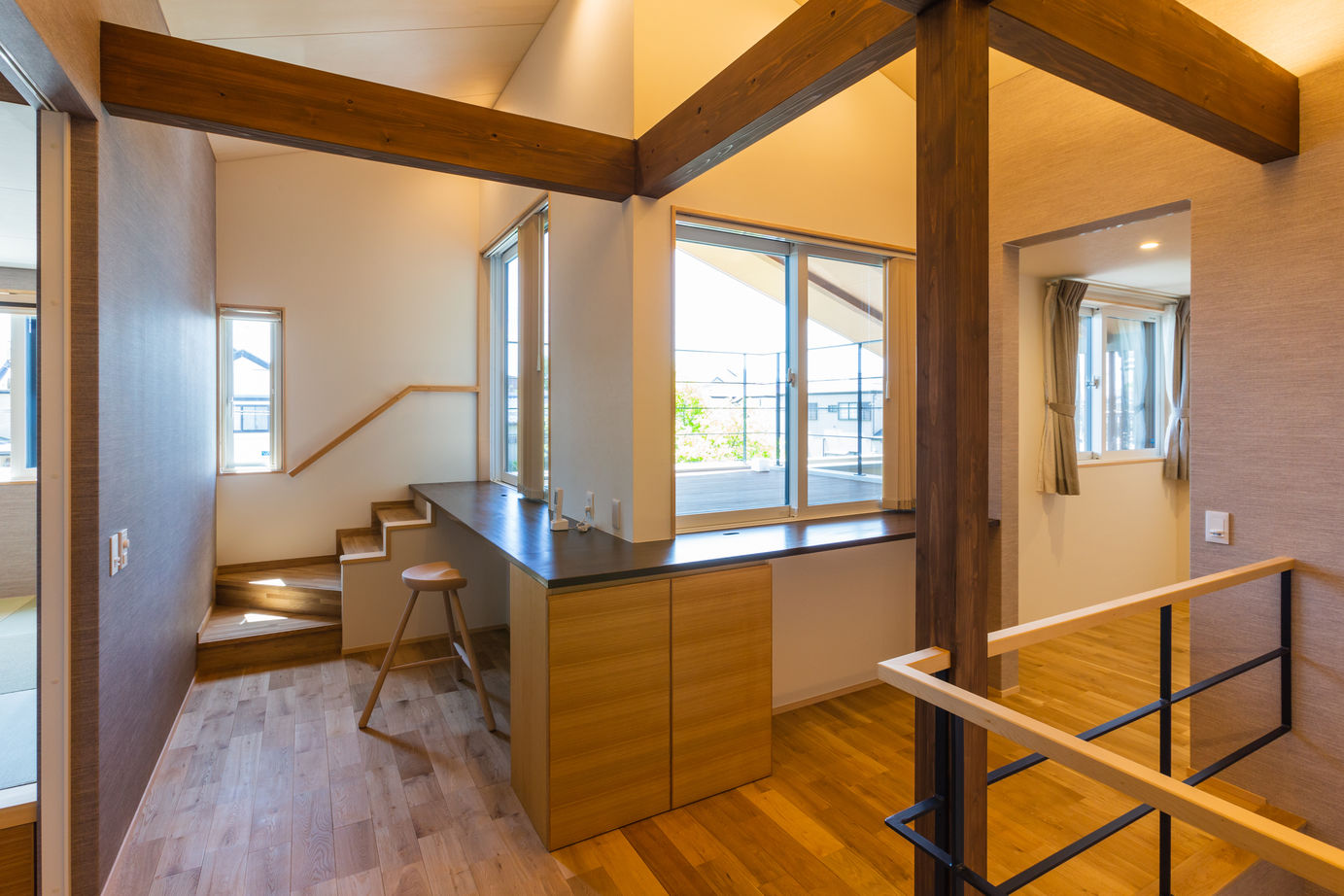 日建ホーム（我孫子・柏・松戸・流山） 【3000万円台|40坪台|間取り】リゾートを思わせる空中テラスや、庭園を楽しむ小上がりなど毎日を楽しめる家の建築実例画像8