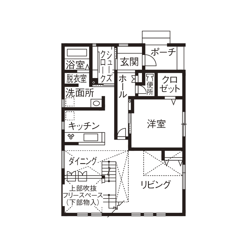 スキップフロアがある間取り 5LDK