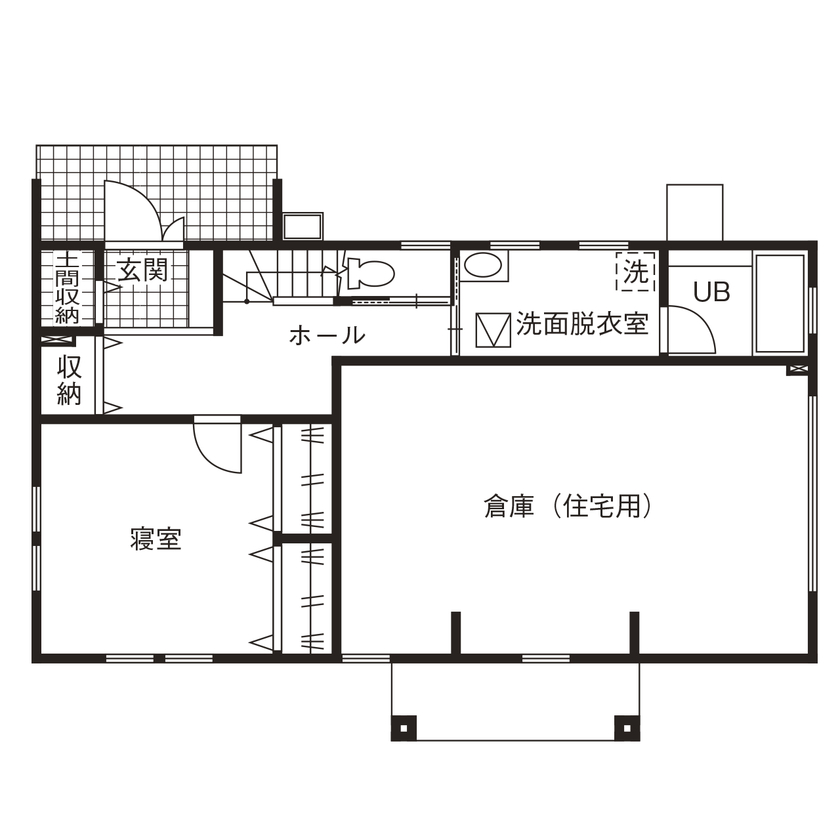 アルルホームズ 【1000万円台・20代で建てた家】「嘘がない」人柄が決め手に。自慢のインナーガレージの家の間取り図（4LDK＋S）１階