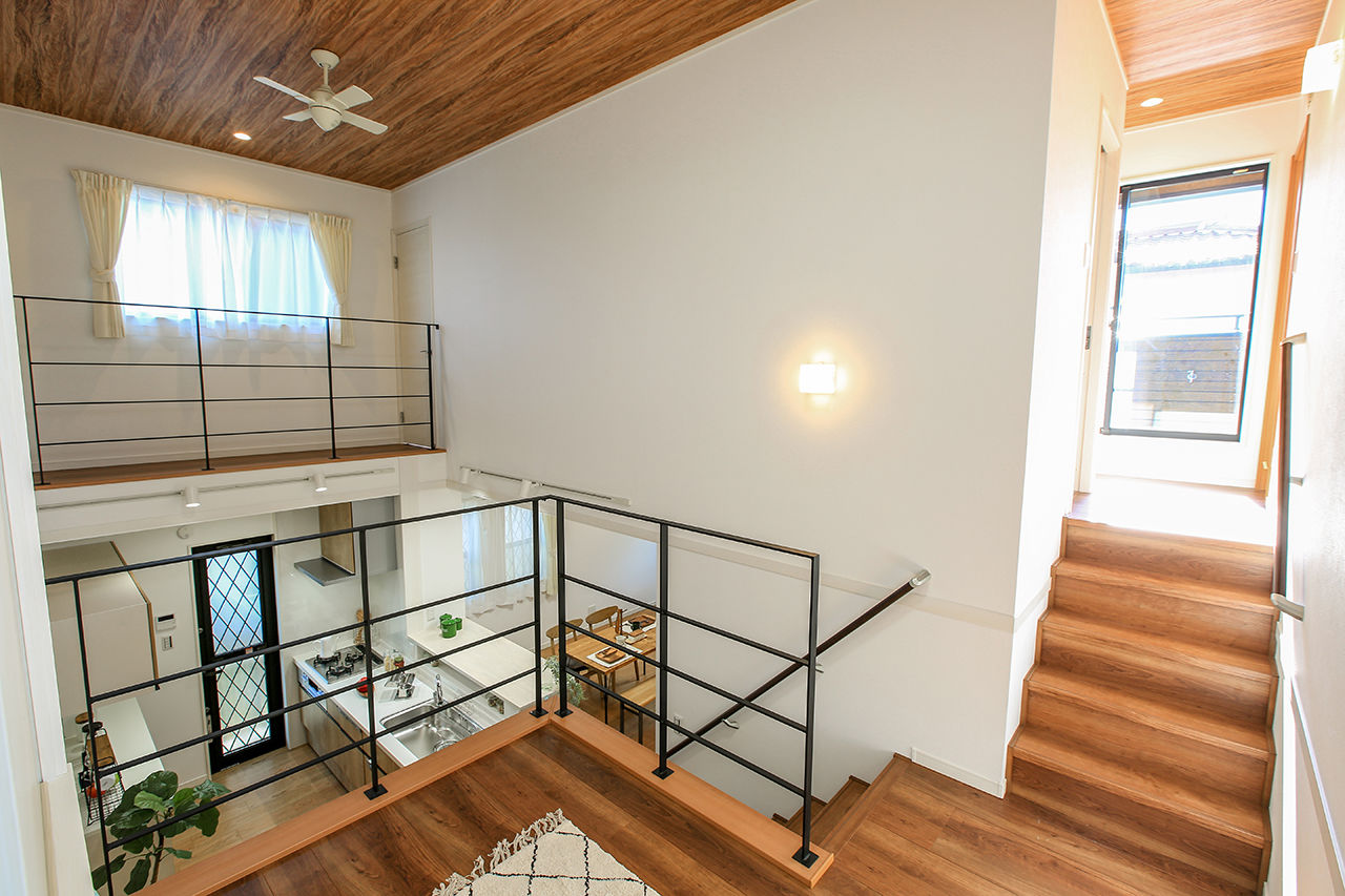 パシフィック・ホーム&リノベーション/岡田建設 【岡崎市/3000万円以下/ガレージ】吹抜キッチンとスキップフロアで家族がつながる家の建築実例画像7