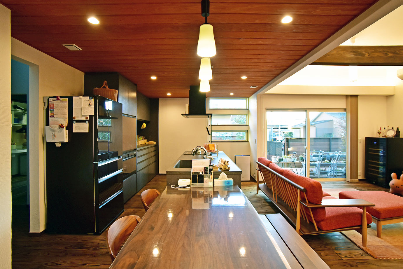 丸和建設 【日置市 平屋】59.74坪（197.50m2）　大空間ＬＤＫとガレージがある、和モダンな家の建築実例画像7