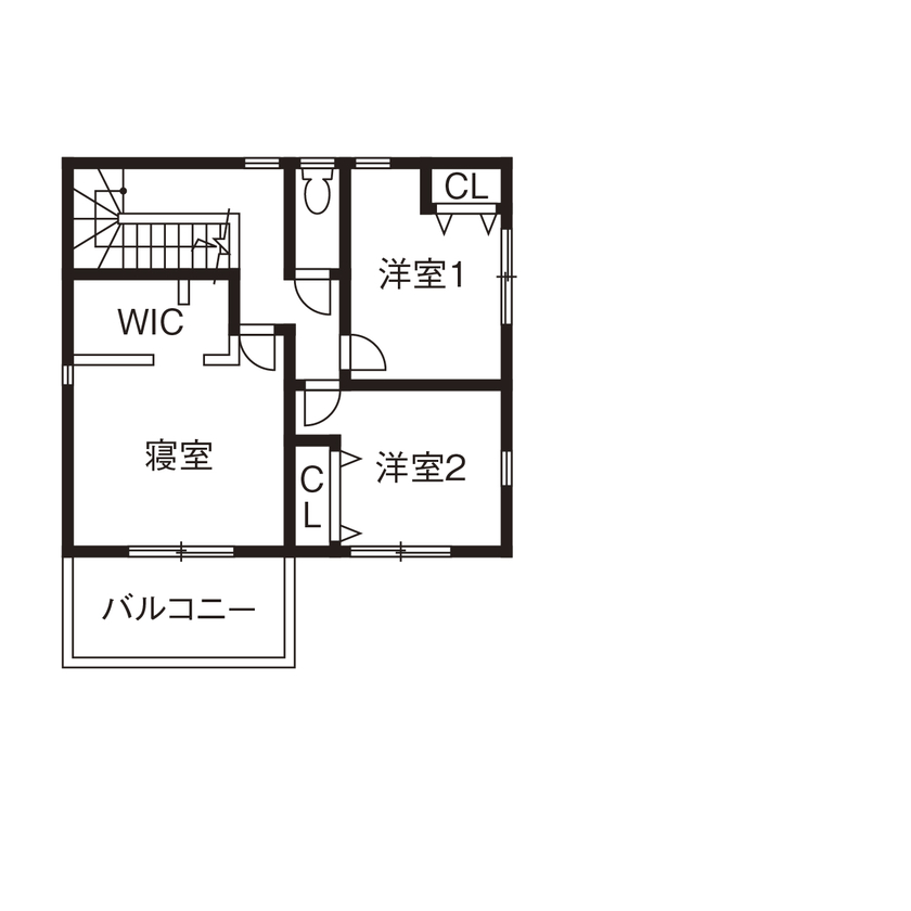 サブライムホーム（SUBLIME HOME） 【本体価格2100万円/間取図あり】ビルトインガレージの奥は趣味の空間。家族、友人と楽しむガレージハウスの間取り図（4LDK+車庫+FreeSpace）2階