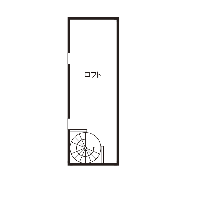 サブライムホーム（SUBLIME HOME） 【本体価格1900万円/間取図あり】生活感を見せず、趣味を満喫。ホテルライクなコンパクトガレージハウスの間取り図（1LDK+ロフト+ガレージ）ロフト