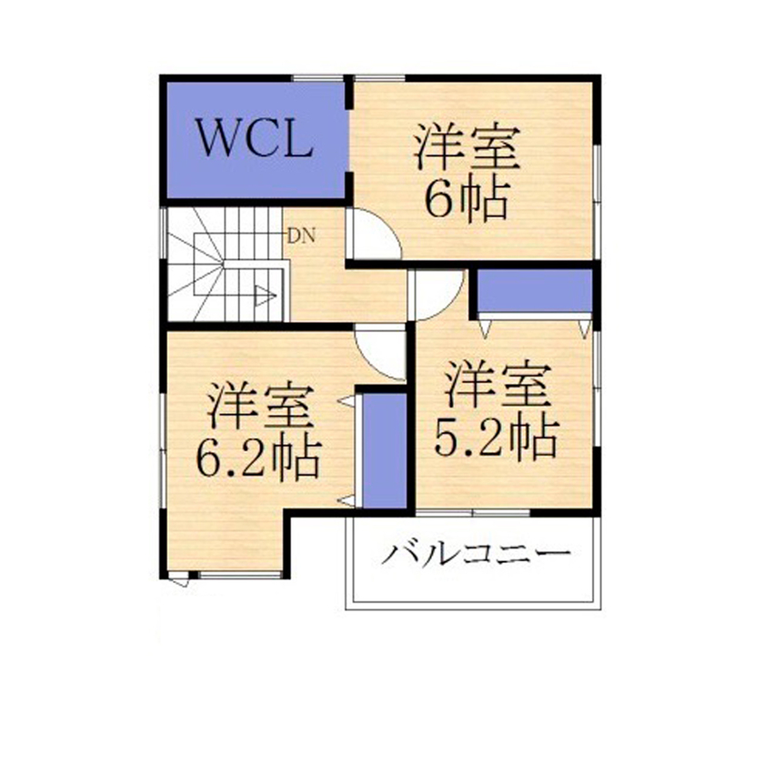 サブライムホーム（SUBLIME HOME） 【本体価格2857万円/間取図あり】ホテルライクなビルトインガレージのある3階建て。狭小地でも開放的に！の間取り図（3LDK+SCL+WCL+車庫）3階