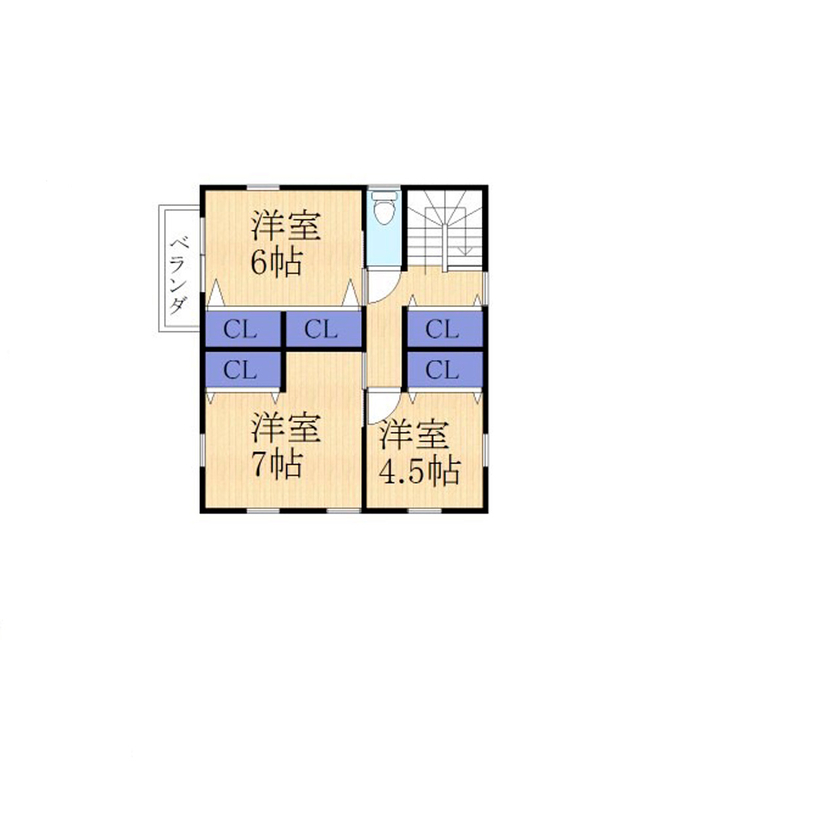 サブライムホーム（SUBLIME HOME） 【本体価格2050万円/間取図あり】自然の力を活かすパッシブデザイン。停電・断水にも備えられる家の間取り図（3LDK+SIC+畳スペース）2階