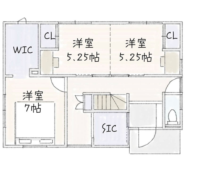 サブライムホーム（SUBLIME HOME） 【本体価格1990万円/間取図あり】遊びゴコロを暮らしの彩りに！自由を楽しむ大人のカリフォルニアスタイルの間取り図（2LDK）1階