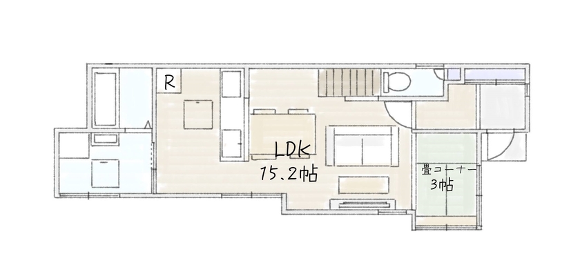 サブライムホーム（SUBLIME HOME） 【間取図あり】デザインにも間取りにも無駄をなくした、シンプルな造形美が光る家の間取り図（3LDK）1階