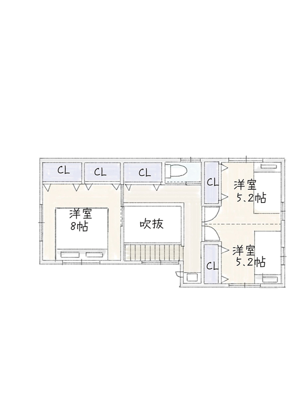 サブライムホーム（SUBLIME HOME） 【本体価格1998万円/間取図あり】京都の風情に溶け込む佇まい。上質さをまとう和モダンな家の間取り図（2LDK＋書斎）2階