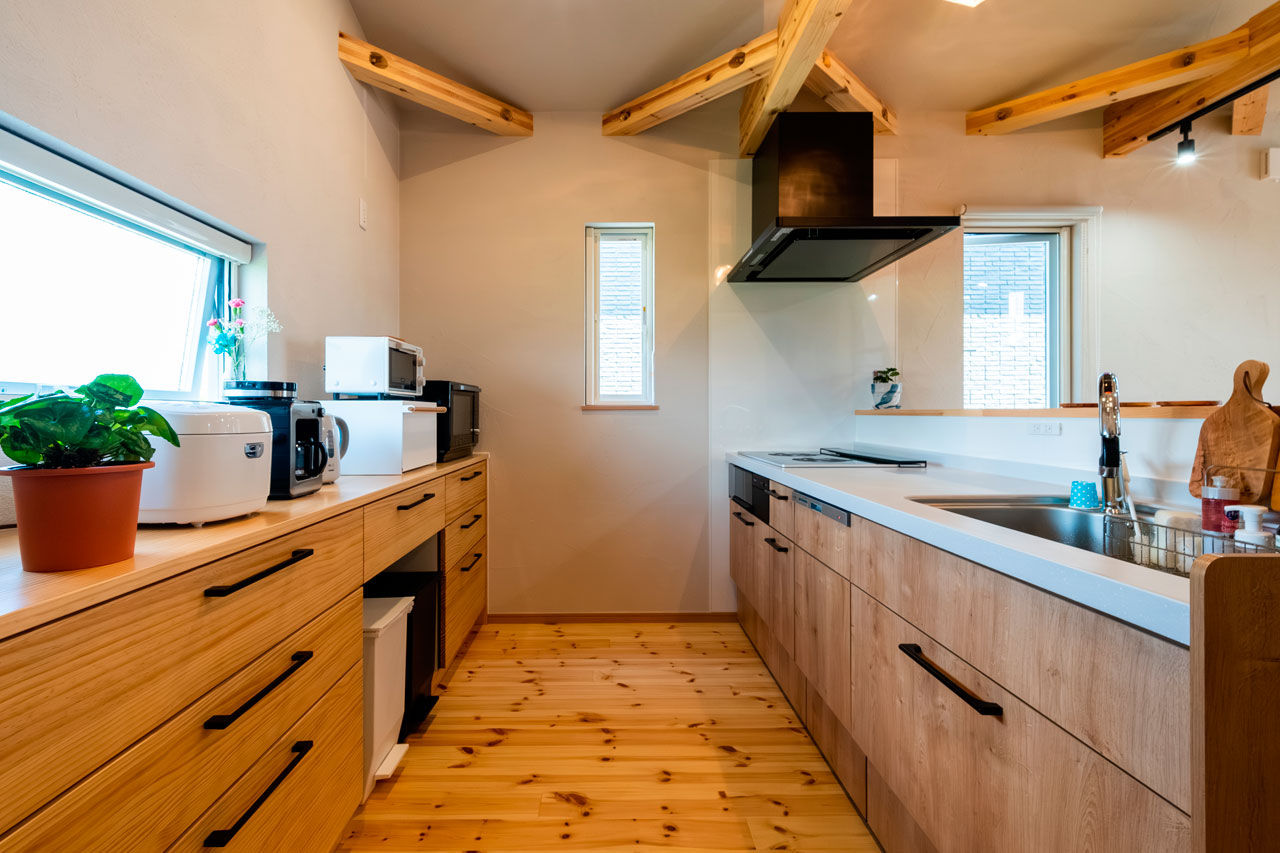 村越建設／BinO東三河 【豊橋市｜1000万円台×32坪×スキップフロア】気に入った間取りはそのまま、自然素材や造作をたっぷり満喫の建築実例画像7