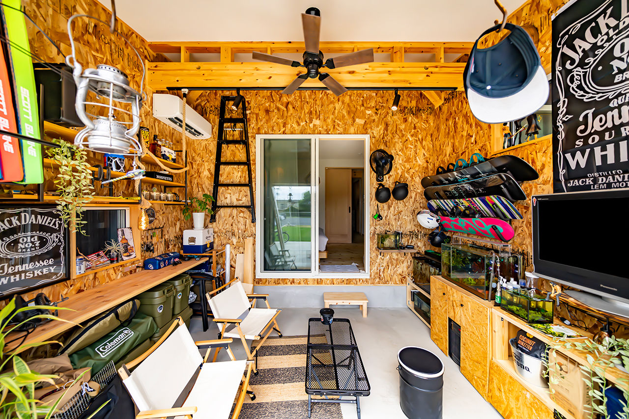 村越建設／BinO東三河 【豊橋市｜1000万円台後半×26坪×平屋】半外の趣味空間やウッドデッキでアウトドア気分を楽しめる家の建築実例画像4