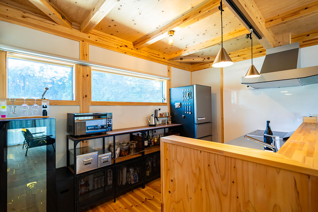 村越建設／BinO東三河 【豊田市｜1000万円台後半×25坪×平屋】LDKからいつでも愛車を眺められるビルトインガレージのある住まいの建築実例画像4