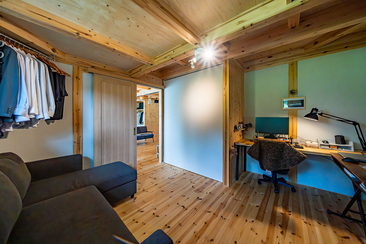 村越建設／BinO東三河 【豊田市｜1000万円台後半×25坪×平屋】LDKからいつでも愛車を眺められるビルトインガレージのある住まいの建築実例画像7