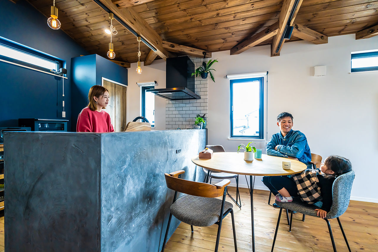 村越建設／BinO東三河 【蒲郡市｜1000万円台×32坪×スキップフロア】モデルハウスの間取り?開放感をベースに叶えた店舗兼用住宅の建築実例画像5