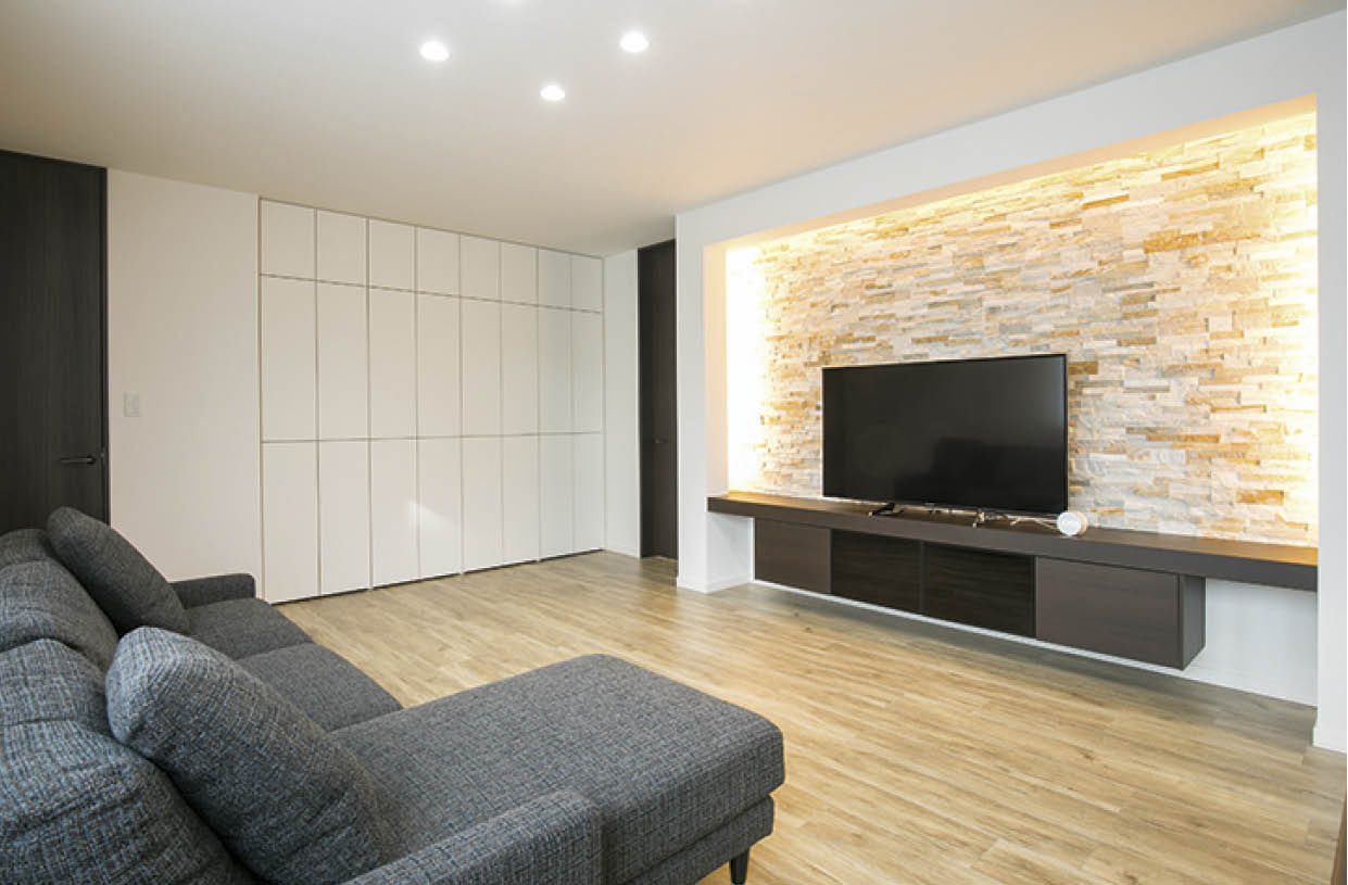 アーキテックプランニング 【3000万円～3500万円/二世帯住宅】 玄関は一緒。生活リズムを考え、上下階で住み分けた心地良い住まいの建築実例画像2