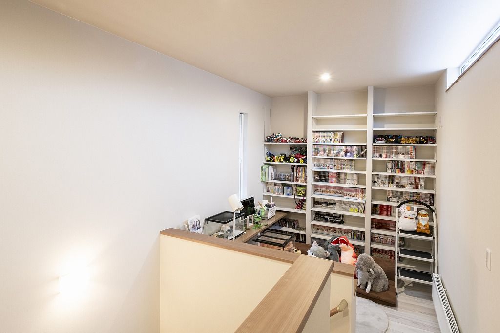 アーキテックプランニング 【2000～2499万円/間取図有/4LDK】趣味を満喫するブックステーション・愛犬が喜ぶドッグランテラスのある家の建築実例画像10