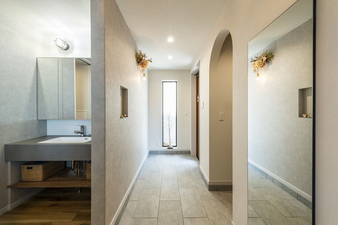 アーキテックプランニング 【2階建4LDK/3000～3500万円台/間取り図/35.57坪】30代で建てた家　Rの柔らかさと木目が彩るこだわりの空間の建築実例画像9