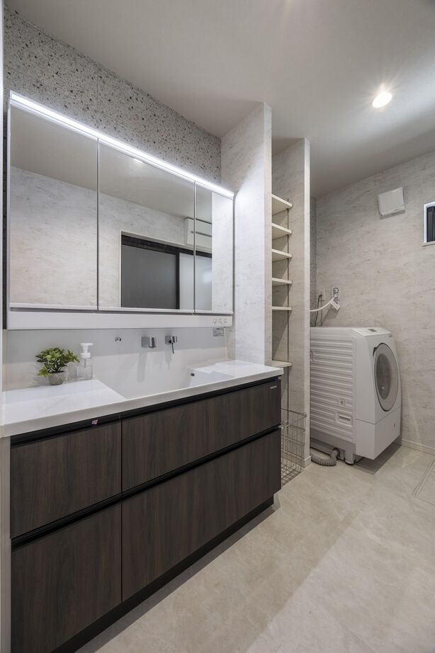 アーキテックプランニング グレートーンでまとめられた質感の美しさが際立つ住まいの建築実例画像9