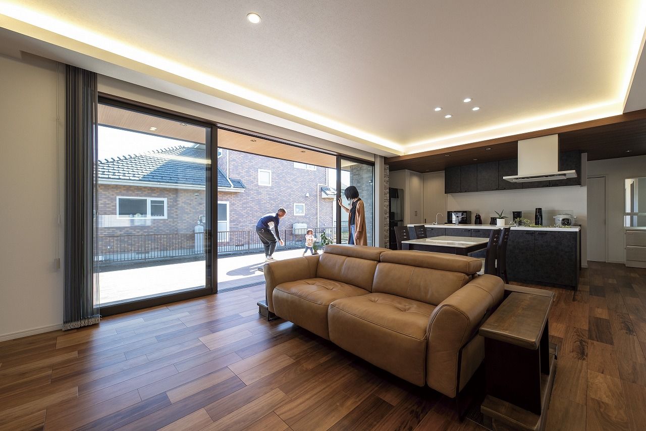 オネスティーハウス　石田屋 【平屋/太陽光蓄電池付/35坪】お気に入りのデザインで、理想の暮らし方を実現！外と繋がりのびのび暮らすの建築実例画像2