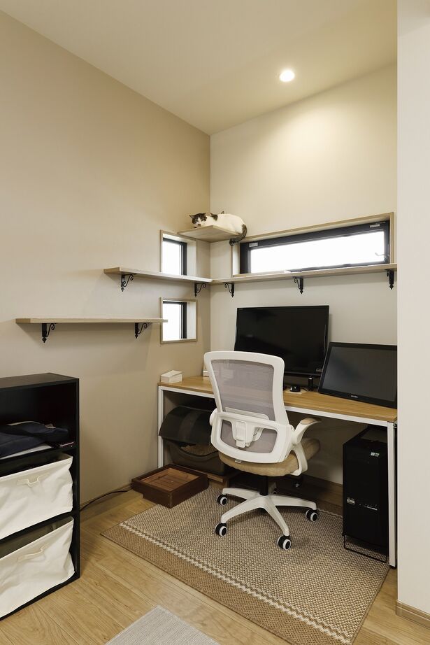 オネスティーハウス　石田屋 【平屋/ランドリースペース/間取図有】大空間リビングの平屋で猫ちゃんとゆったり暮らす喜びの建築実例画像3