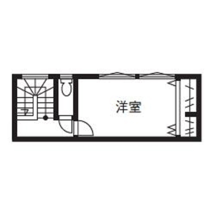 オネスティーハウス　石田屋 【平屋スタイル/建替/間取図有】こだわりの間取りと構造の強さ。電気を自給自足する平屋風の家の間取り図（3LDK）2階