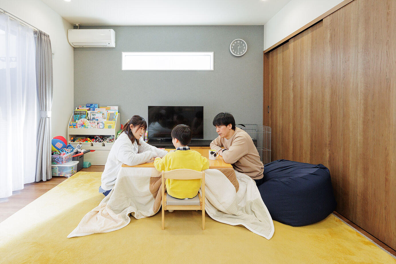 内藤建設 NAITO HOME 【平屋／収納充実／家事動線／間取図有】アウトドアリビングのある、子育てを楽しむ平屋の建築実例画像4