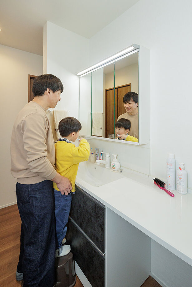 内藤建設 NAITO HOME 【平屋／収納充実／家事動線／間取図有】アウトドアリビングのある、子育てを楽しむ平屋の建築実例画像10