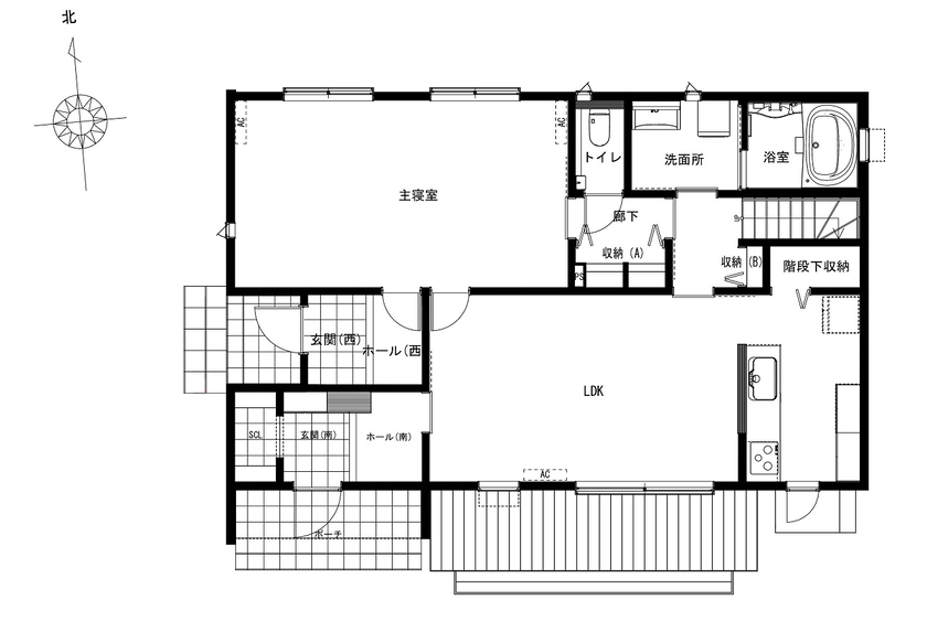 内藤建設 NAITO HOME 【2000万円台/3LDK】耐震性と機能性を追求した、住む人と環境に優しい住まいの間取り図（3LDK）1階