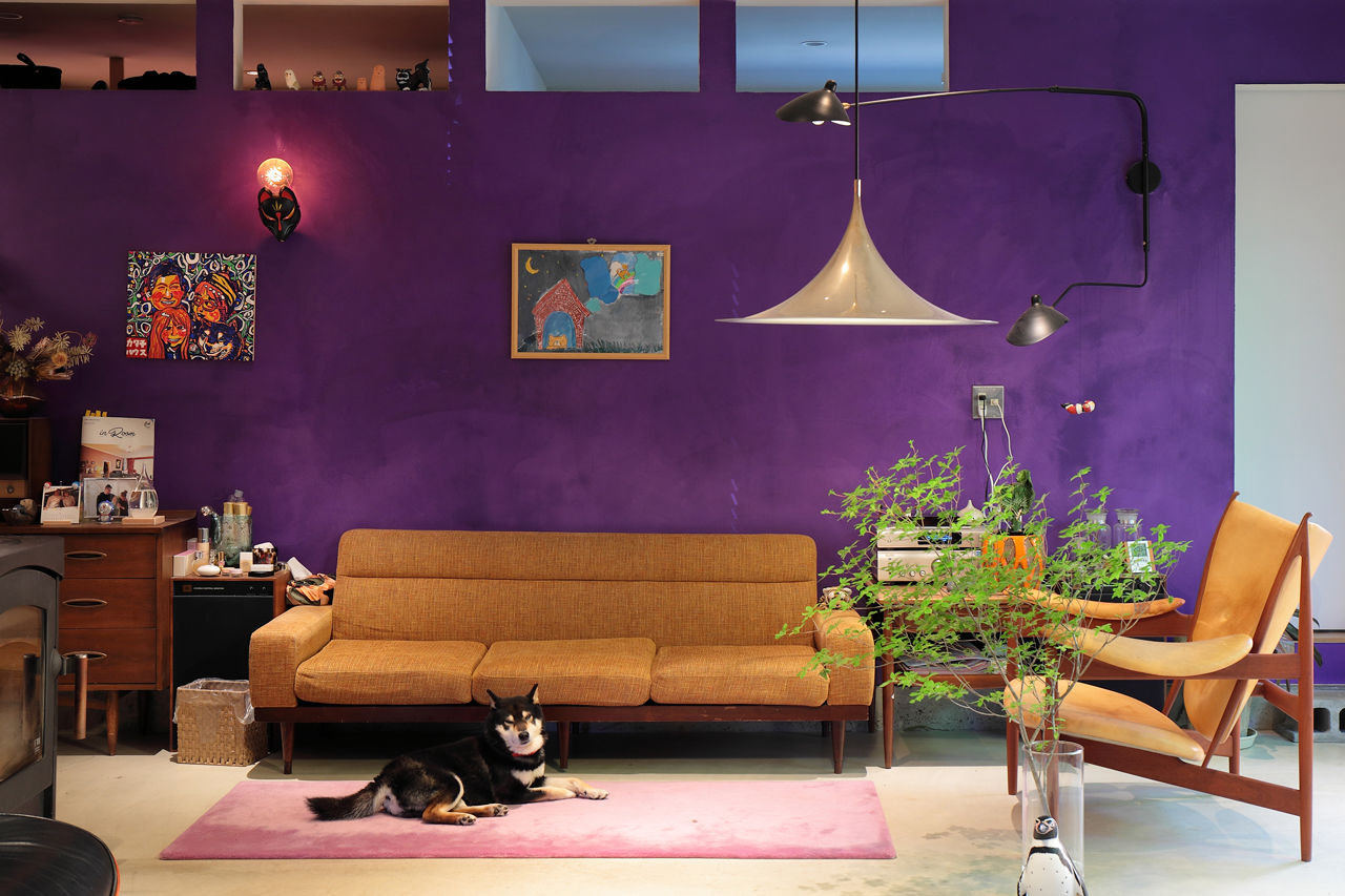 カタチハウス 【中庭・薪ストーブ・間取り有】レッドシダーの外壁で個性を演出した平屋の家の建築実例画像5