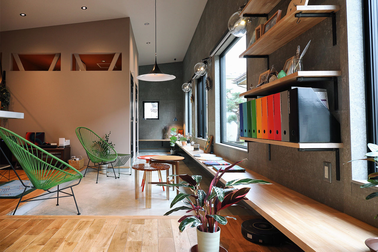 カタチハウス 【平屋・間取り有】アイランドキッチンが存在感を放つモダンデザインの家の建築実例画像5