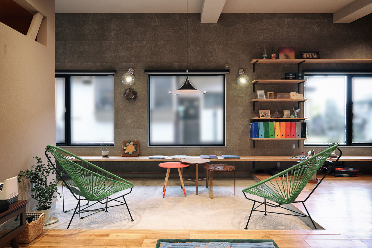 カタチハウス 【平屋・間取り有】アイランドキッチンが存在感を放つモダンデザインの家の建築実例画像6