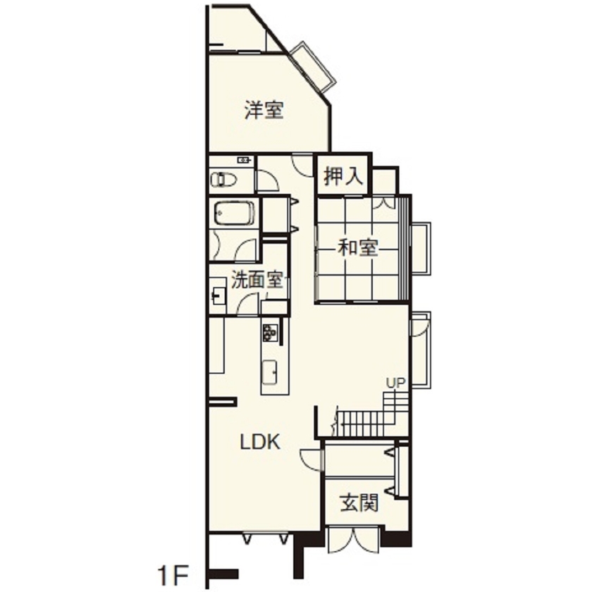 住友不動産ハウジング 【二世帯住宅／吹き抜け／約75坪】自由設計で叶えた、二世帯が心地よい距離感で暮らすおしゃれな住まいの間取り図（6LLDDKK＋小屋裏）1階
