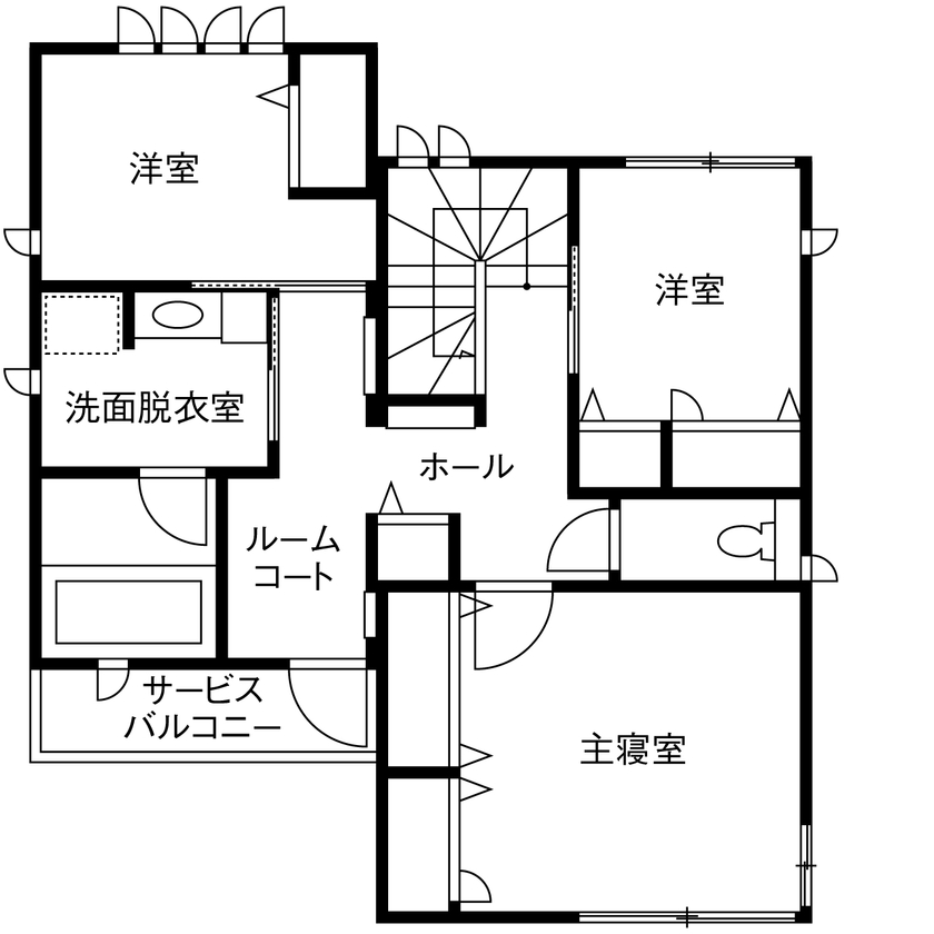セキスイハイム 【３階建/夫婦】ぬくもりあるくつろぎ空間と快適な広々ワークスペースを兼ね備えた都市型の住まいの間取り図（4LDK）３階