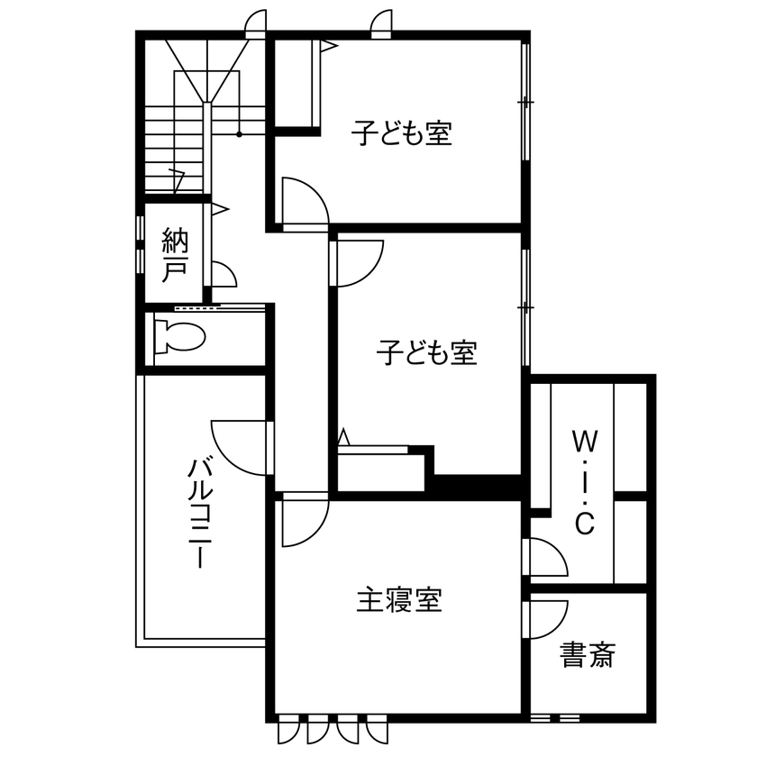 セキスイハイム 【33.8坪/夫婦＋子ども2人】まるで映画館！ホームシアターのあるリビングダイニングで家族との時間を大切にの間取り図（3LDK）２階