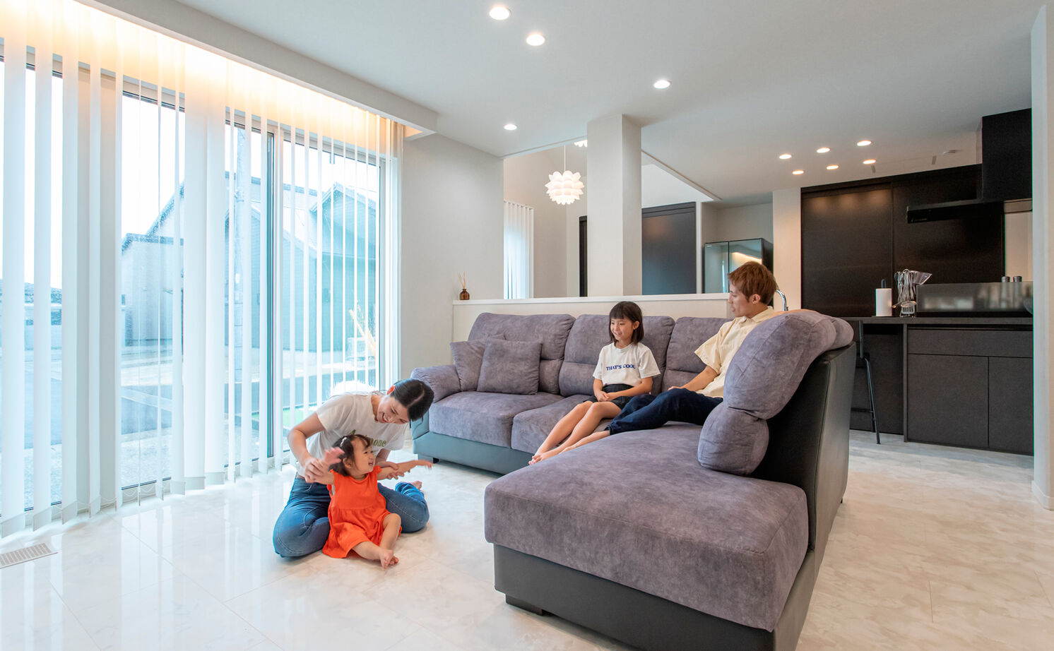 セキスイハイム 【30.5坪/夫婦+子ども2人】大開口の広いLDKや回遊動線、大型収納など、家族を第一に想い設計した平屋住宅の建築実例画像6