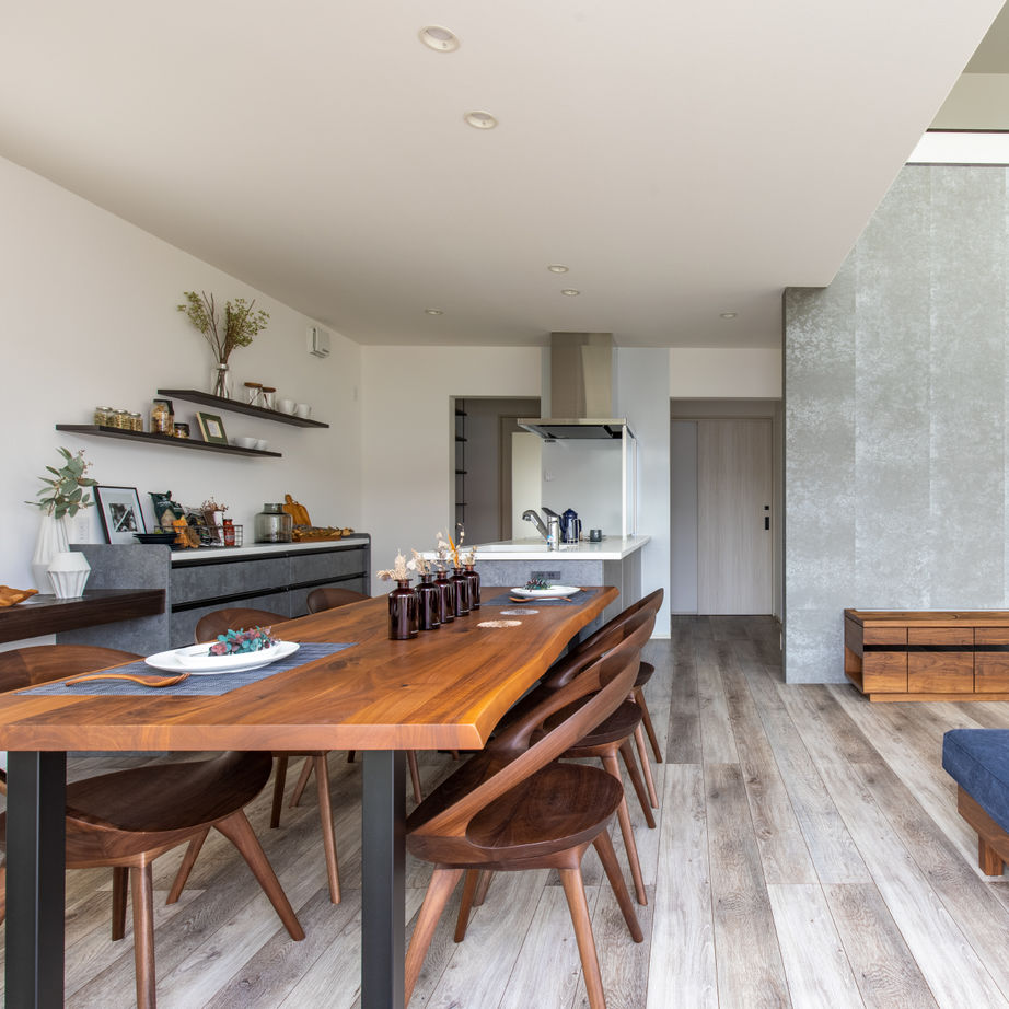 ニューハウス工業 家族が集う心地よいLDKのある住まいの建築実例画像2