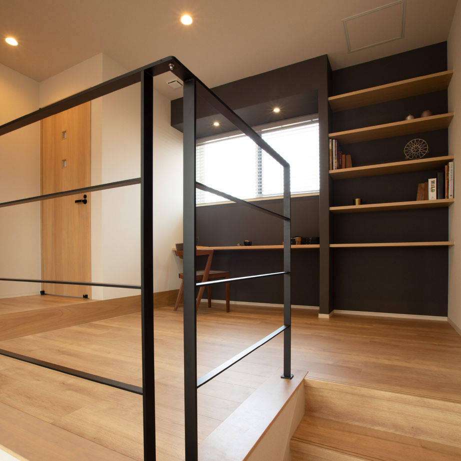 ニューハウス工業 木のぬくもりに包まれた大きな吹抜のある住まいの建築実例画像4