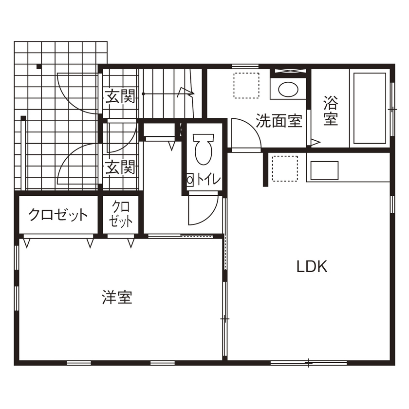 ロビンスジャパン 【1186万円/26.5坪/店舗併用/間取り図公開】輸入住宅で叶えた「自宅でレストラン開業」の夢の間取り図（1LDK＋店舗ダイニング）1階