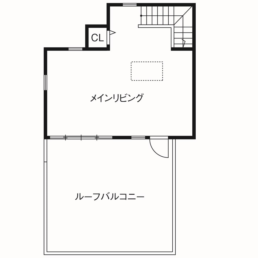 ロビンスジャパン 【2000万円台/39.3坪/屋上バルコニー/間取り図公開】毎日がリゾートライフ！きらめく海を感じて暮らす家の間取り図（1LDK＋メインリビング）3階