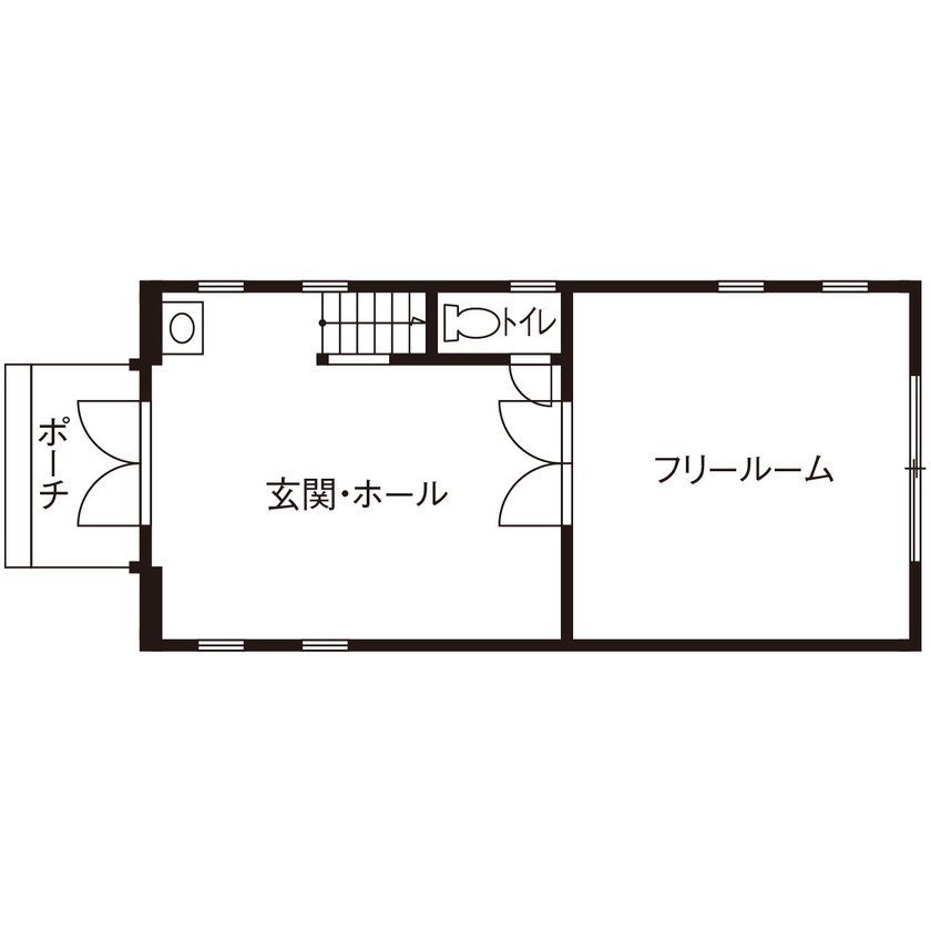 ロビンスジャパン 【1388万円/27.5坪/輸入住宅/レンガ/間取り図公開】暮らすほどに愛着が深まるイギリス伝統のデザインの間取り図（3LDK）1階