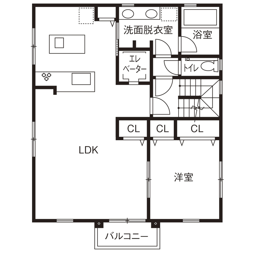 ロビンスジャパン 【4000万円～/68.1坪/3階建て】ヨーロッパの高級邸宅を再現した、瀟洒な美術館のような3階建ての間取り図（5K以上）2階