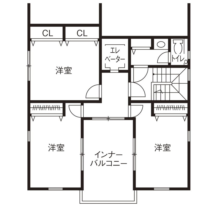 ロビンスジャパン 【4000万円～/68.1坪/3階建て】ヨーロッパの高級邸宅を再現した、瀟洒な美術館のような3階建ての間取り図（5K以上）3階
