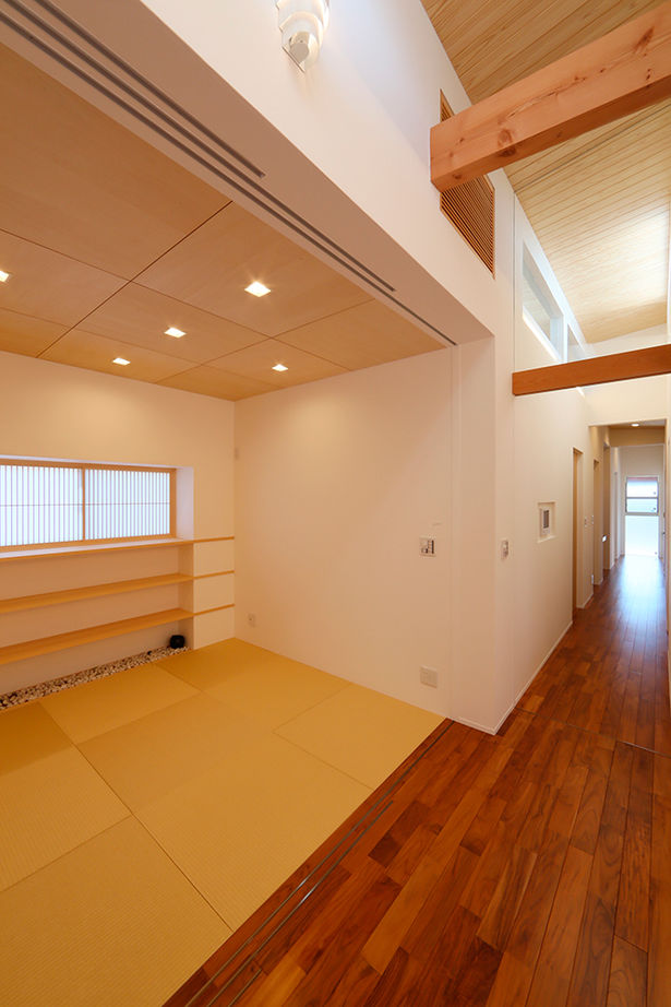 大政建築 【2000万円台/平屋/間取り図】ビルトインガレージのある平屋。塗り壁や無垢材を活かした、和モダンの平屋の建築実例画像14