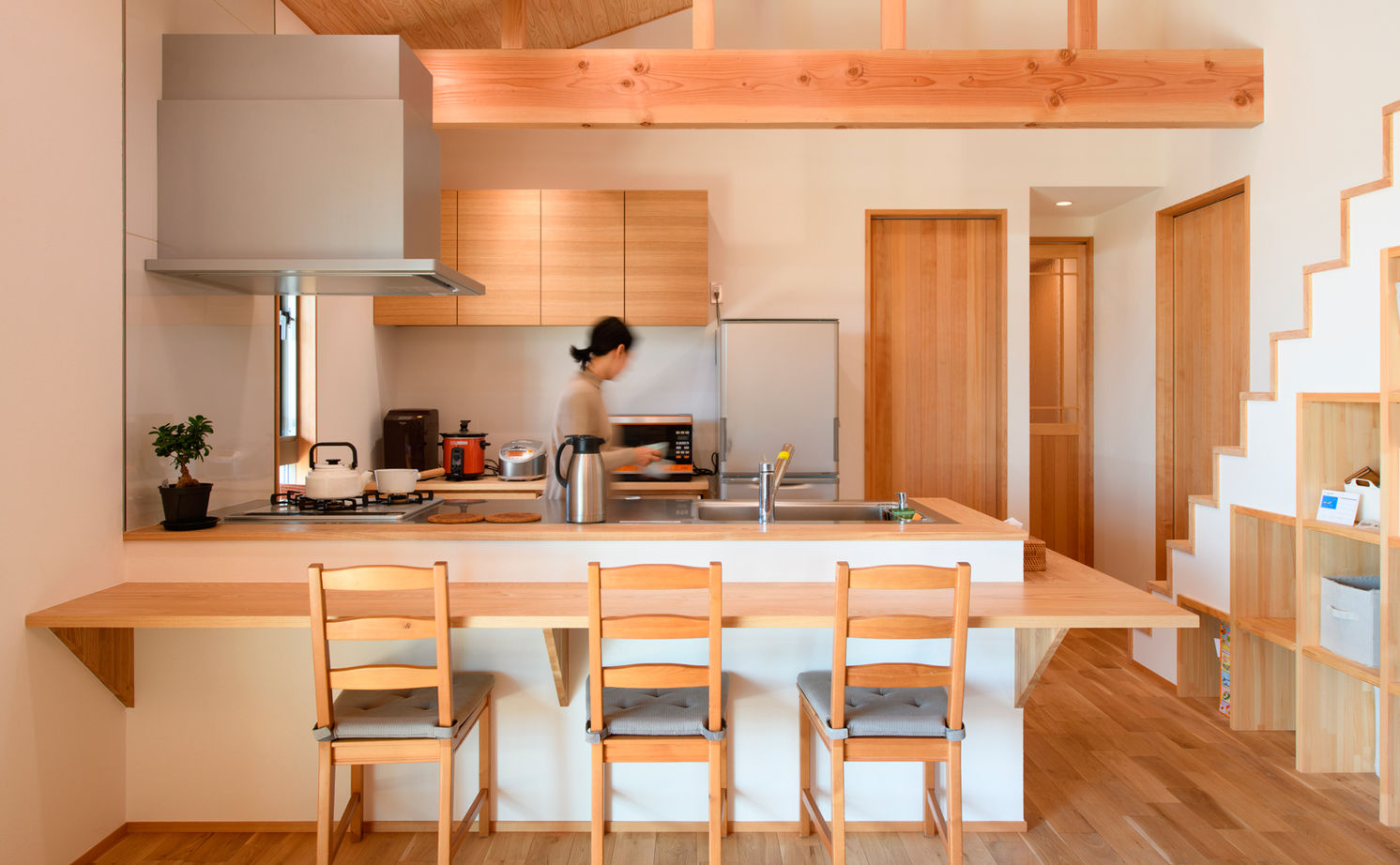 大政建築 【岐阜県/平屋/2000万円台/30坪/間取り図】床・壁・天井すべて自然素材。和モダンな平屋で憧れの田舎暮らしの建築実例画像2