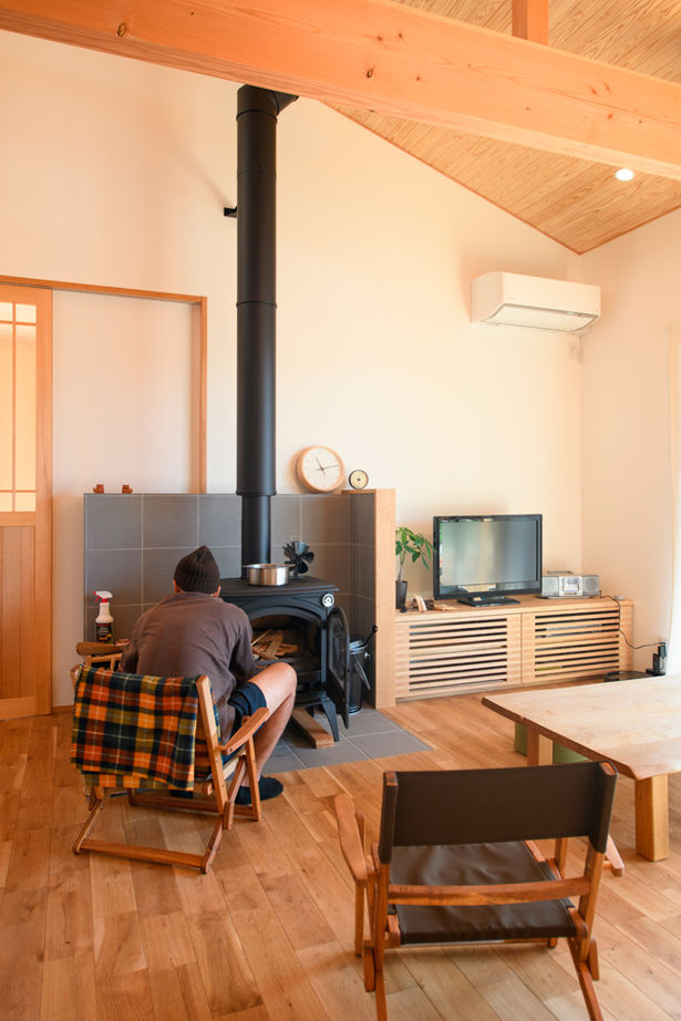 大政建築 【岐阜県/平屋/2000万円台/30坪/間取り図】床・壁・天井すべて自然素材。和モダンな平屋で憧れの田舎暮らしの建築実例画像9