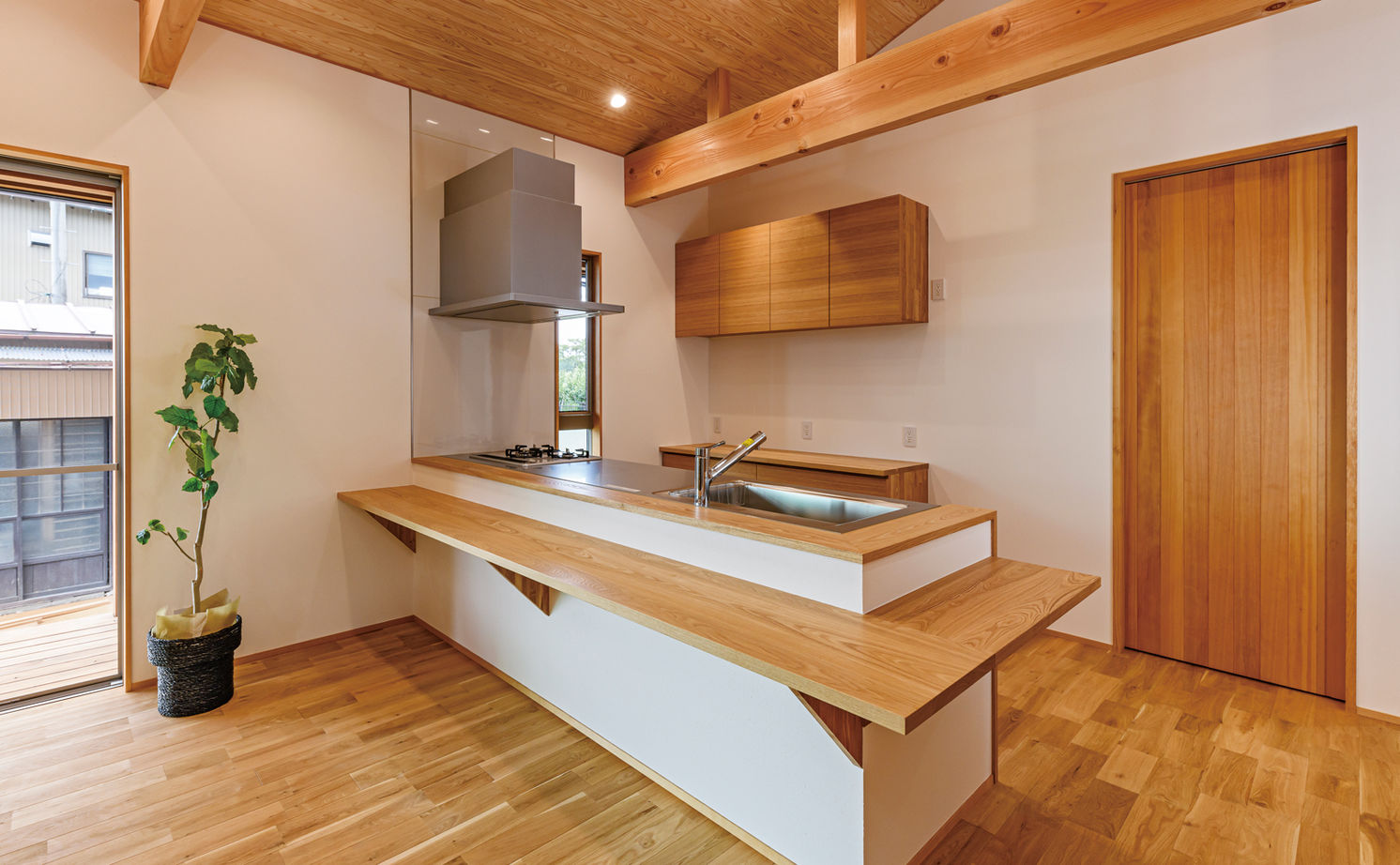 大政建築 【岐阜県/平屋/2000万円台/30坪/間取り図】床・壁・天井すべて自然素材。和モダンな平屋で憧れの田舎暮らしの建築実例画像11