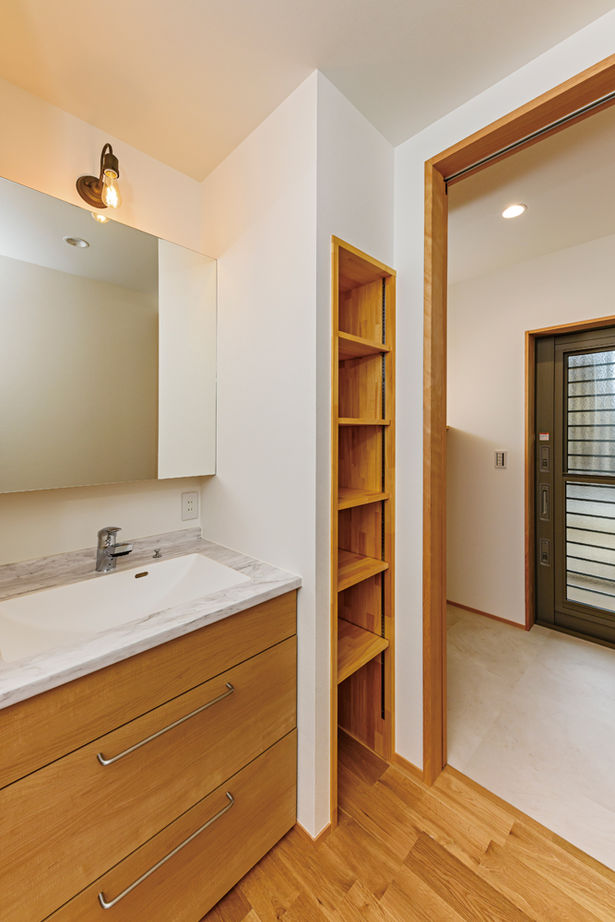 大政建築 【岐阜県/平屋/2000万円台/30坪/間取り図】床・壁・天井すべて自然素材。和モダンな平屋で憧れの田舎暮らしの建築実例画像12